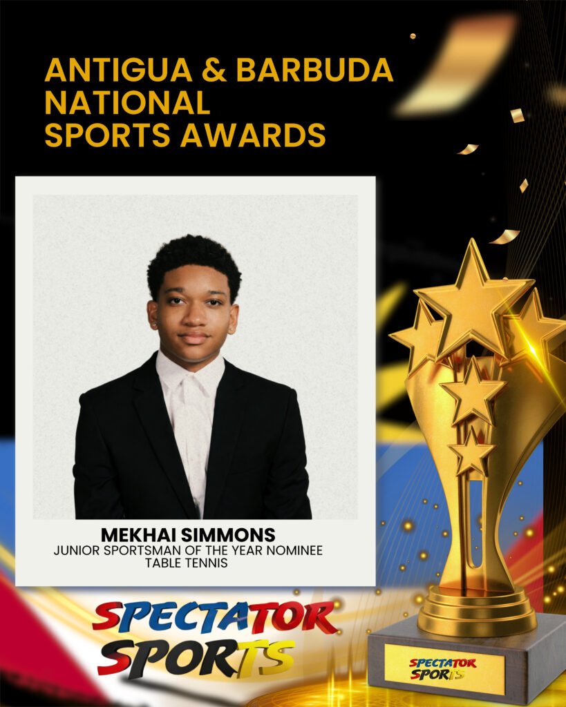 Mekhi Simmons – 2025 Table Tennis Junior National Sports Award Nominee